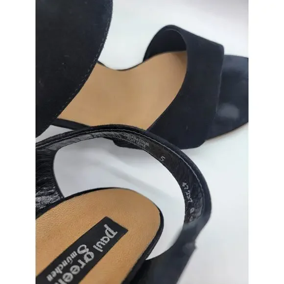 Paul Green München Women US Size 7.5 UK5 Strappy Suede Sandals Made in Austria✨ - Picture 14 of 16